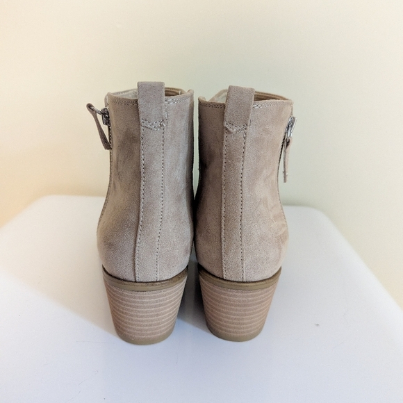 Dr. Scholl's Tan Suede Ankle Boots - Picture 4 of 6